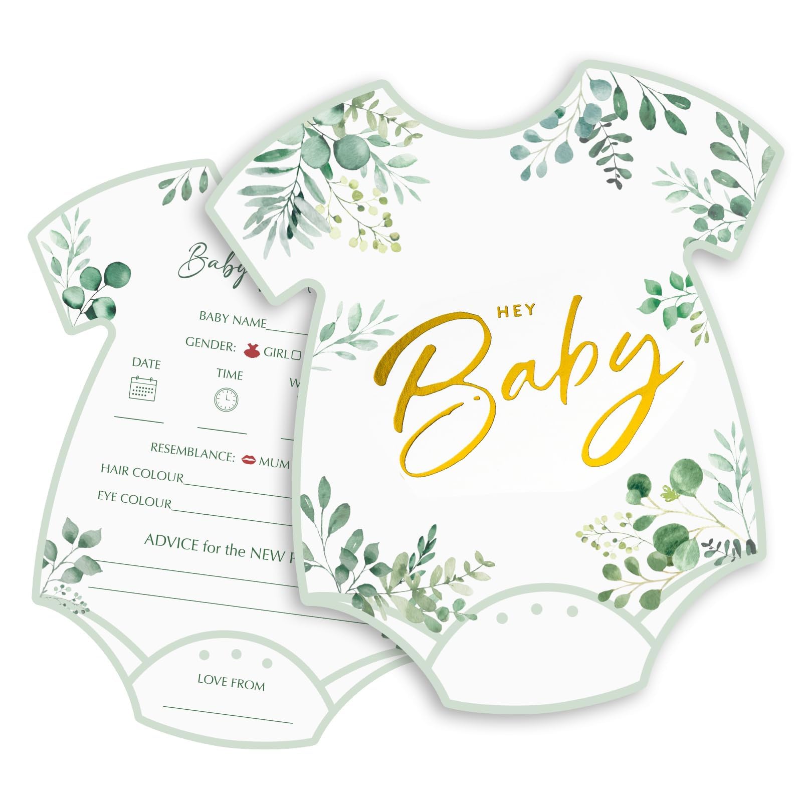 50 Tarjetas De Revelación De Género Para Bebés, Tarjeta De, image size:1600x1600