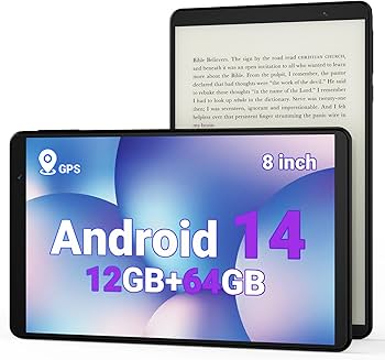 Android 14 タブレット 8.7インチ 12GB RAM 128GB Amazon.com : Tablet 8 inch, Android 14 Tablet with GPS Built in, E