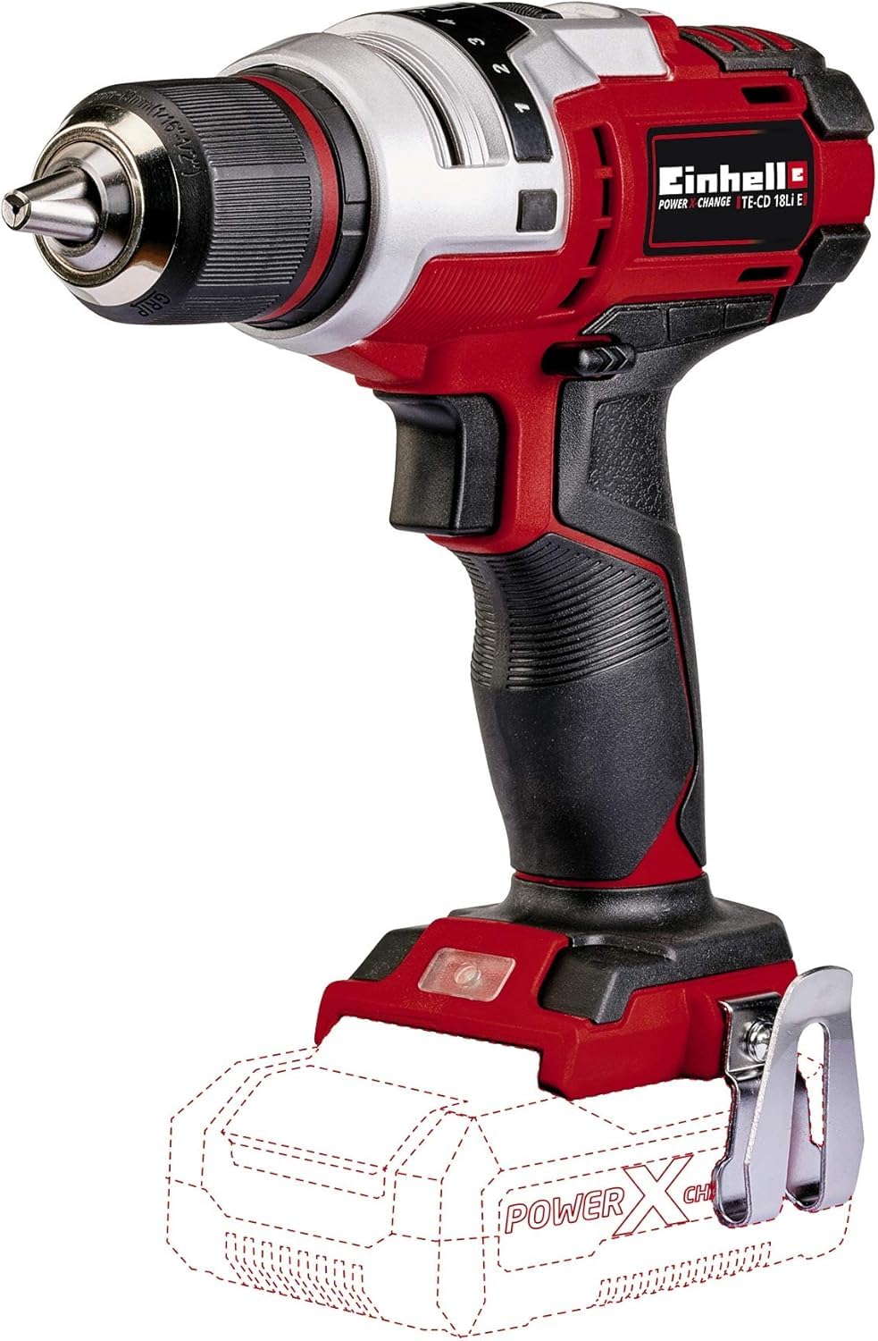 Einhell Trapano a colonna BT-BD 801 E | 450–2500 giri/min | Display a LED: velocità regolabile in continuo | Laser a linee incrociate | MK2 | Mandrino autoserrante