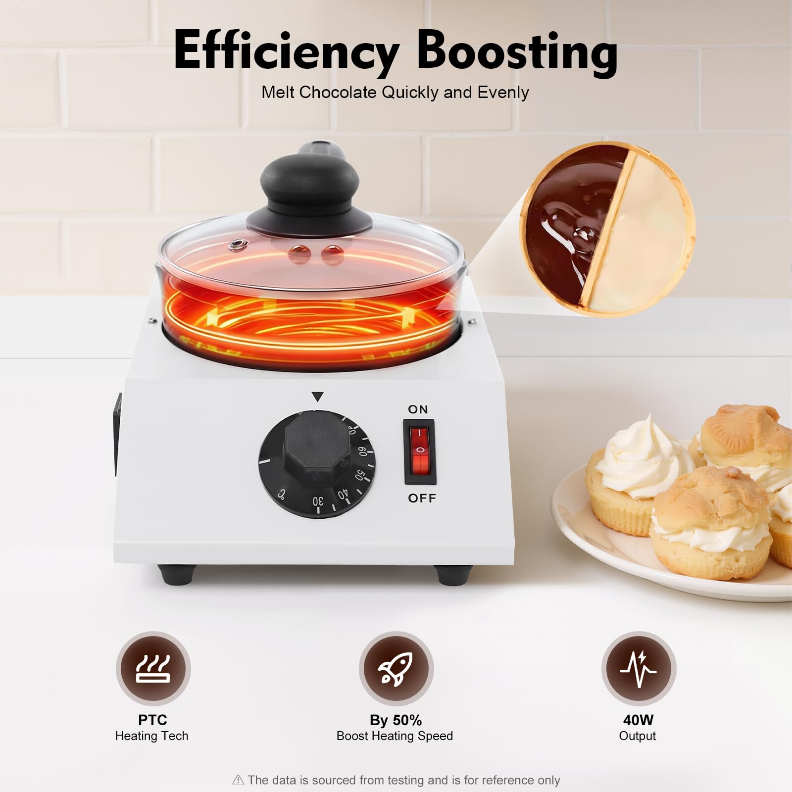 Fondeur à chocolat électrique 40 W pour chocolat, bonbons, chocolat, outil de cuisine