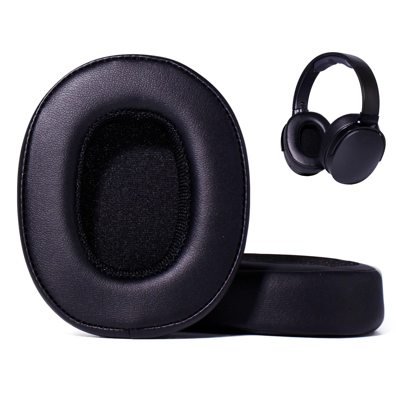 Replacement Ear Pads for Skullcandy Headphones,Compatible with Hesh 3, Hesh ANC/Evo & Crusher Wireless/Evo/ANC Models, Premium Protein Leather Ear