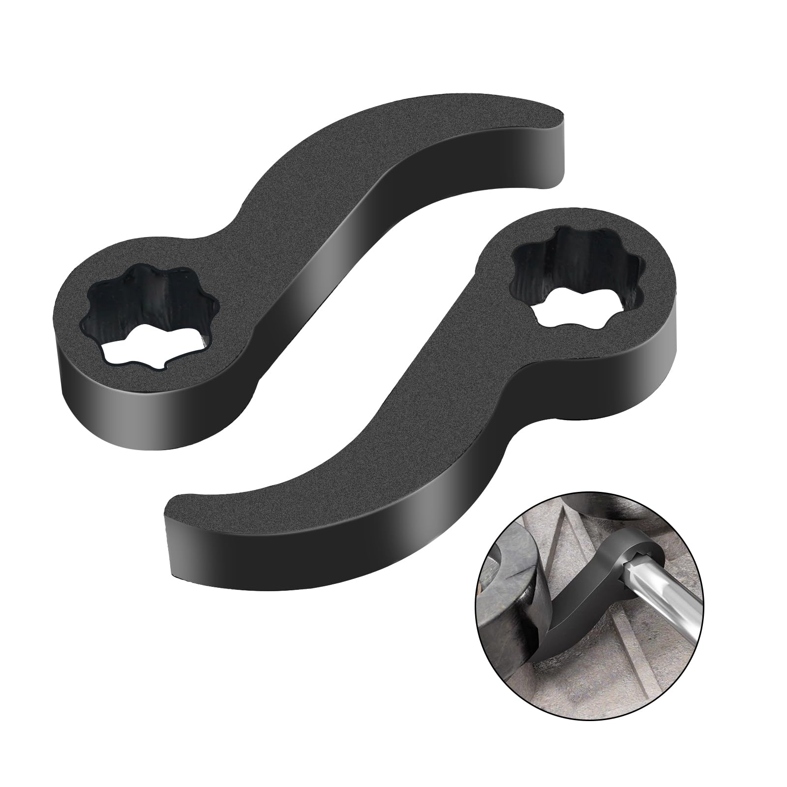 Photo 1 of 2PCS Pry Bar Wrench Adapter, Adjustable Bull Horn CV Axle Removal Tool