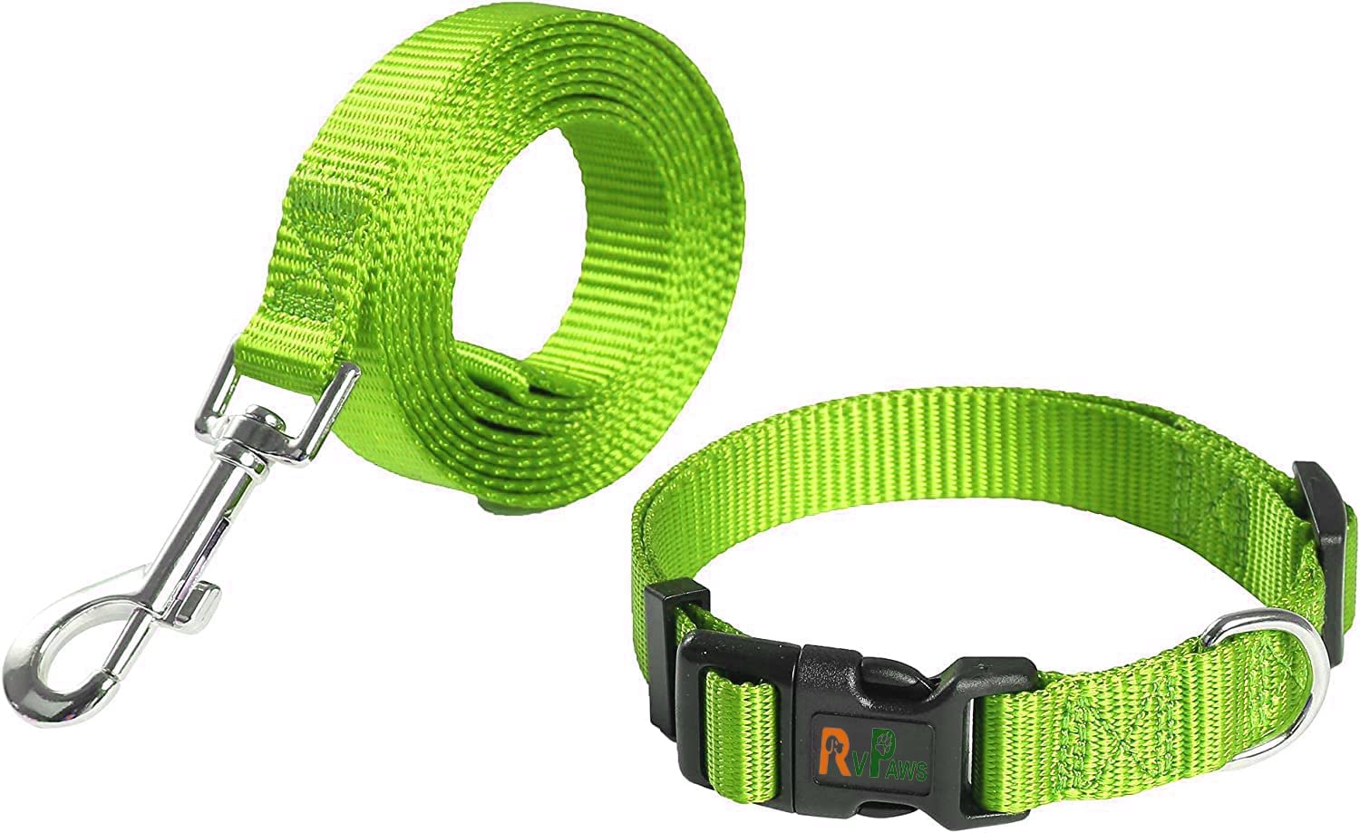 Woofy Premimum Quality Nylon Collar and Leash Set for Puppy, Adjustable Nylon Collar with Leash for Small and Medium Dogs, Quick Release and Breathable Collar Set for Small Dog (Light Green) (B0BTDV787S) Amazon Price History, Amazon Price Tracker