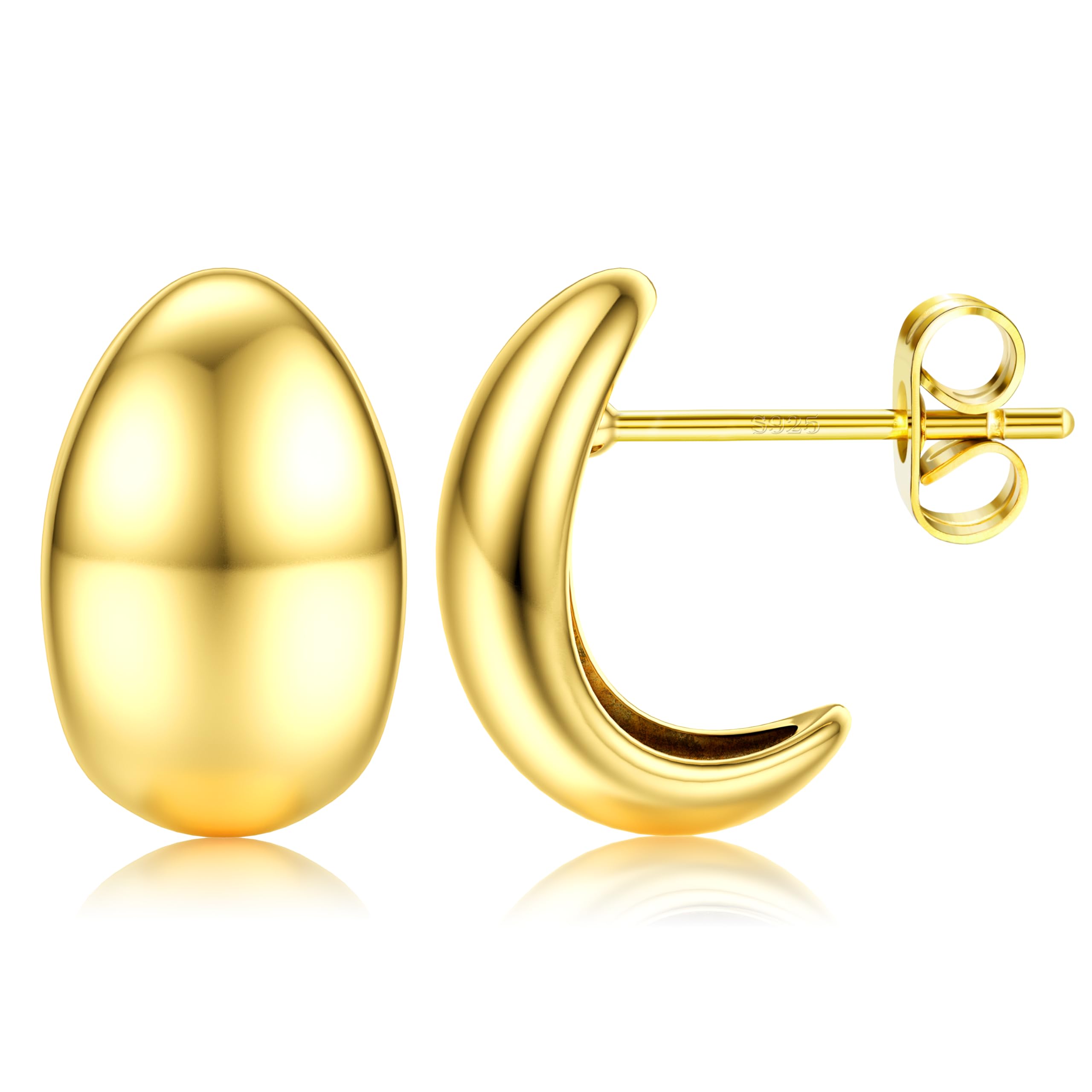 Diamday Pendientes Mujer Oro Pendientes Gota de Agua Pendientes Dorados Aro Grandes Oro Aretes Aro Plata Hipoalergénicos Pequeños Aro Ligeros Pendientes Gota Lagrima Niñas Moda Joyería Regalos