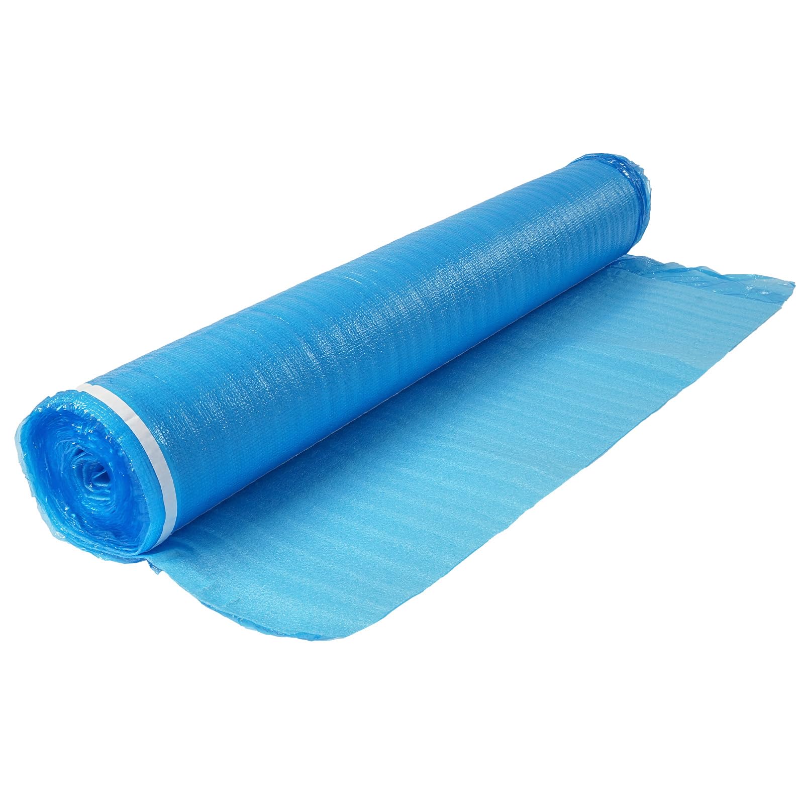 VEVOR Trittschalldämmung, 55,8 m², 3-in-1 2 mm dicke Dämmungunterlage mit Klebeband & Dampfsperre, EPE-Schaum mit blauem PE, Schalldämmung & Geräuschreduzierung, für Laminat-Holzböden, 6 Stk.