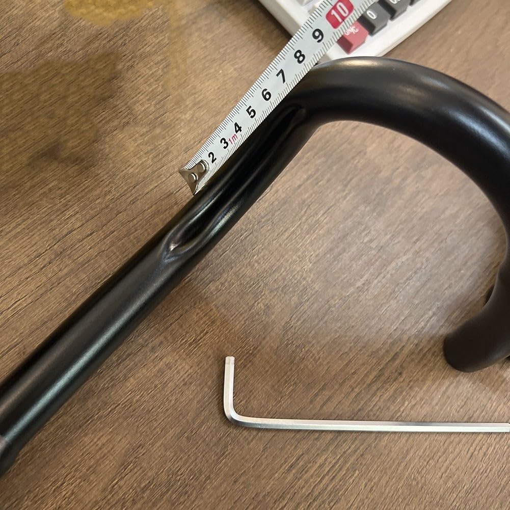 Yhenlovtt Guidon de vélo de route en alliage d'aluminium, barre de chute de 25,4 mm de largeur, barre courbée légère pour course et cyclisme de montagne