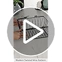 Spectrum-Twist-Wire-Basket-for-Organizing-Medium-Black-Sturdy-Farmhouse-Pantry-Basket-Storage-with-Handles-Wire-Storage-Basket-Organizer-for-Kitchen-Shelf-Closet-Bathroom-More Spectrum Twist Wire Basket for Organizing Medium Black Sturdy Farmhouse Pantry Basket Storage with Handles Wire Storage Basket Organizer for Kitchen Shelf Closet Bathroom More