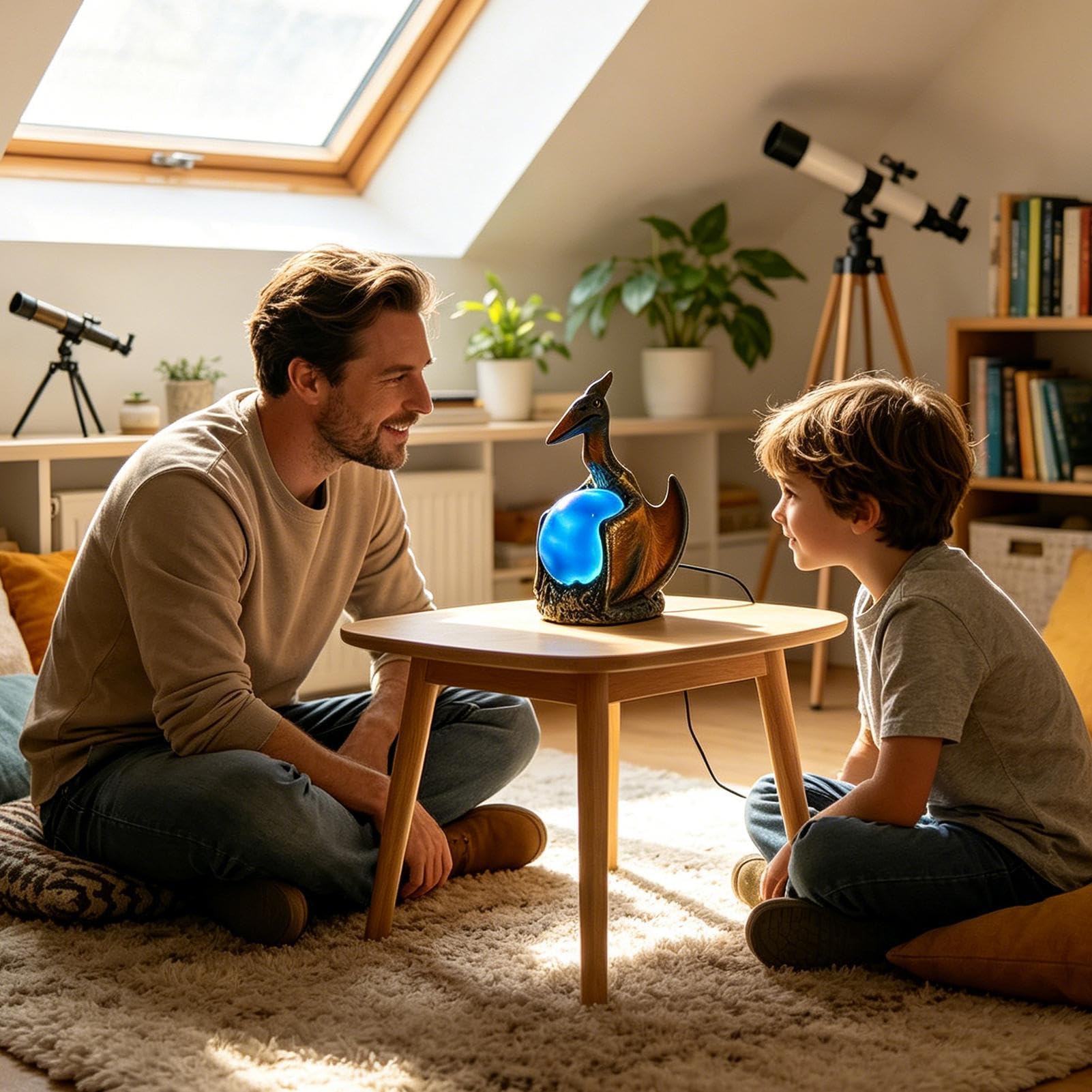 Lámpara Dragón Infantil Figurina decorativa USB de temática de fantasía | Lámpara Luminosa con Forma de Dragón Para niños, salón, dormitorio, estudio, oficina en casa