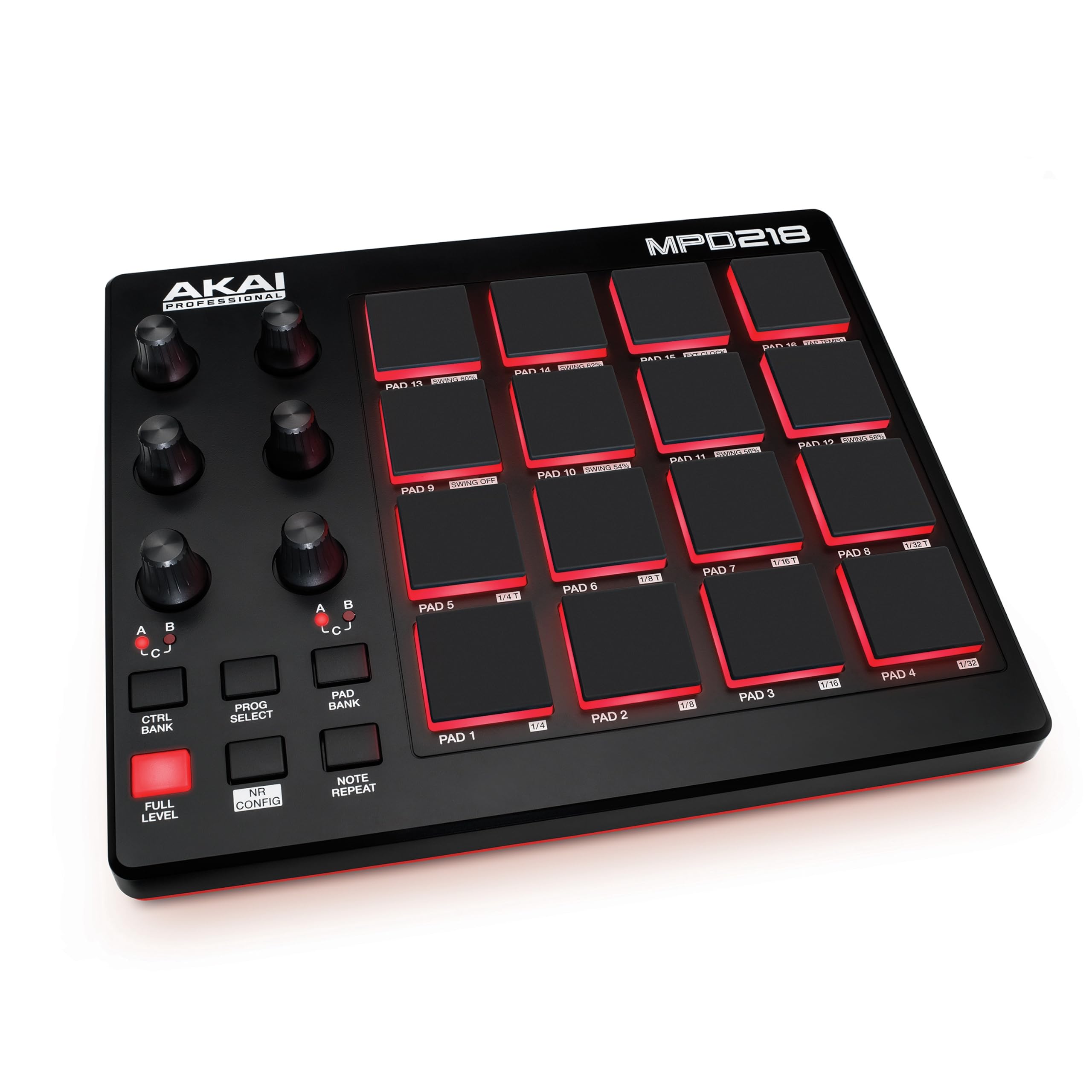 Akai Professional MPD218 - USB MIDI Pad Controller ve Bateri