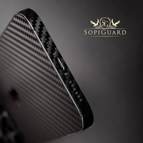 Miniatura 6 de SopiGuard Adhesivo para iPhone 14 Pro, envoltura de cuerpo completo, precisión de borde a borde (gris plomizo mate)