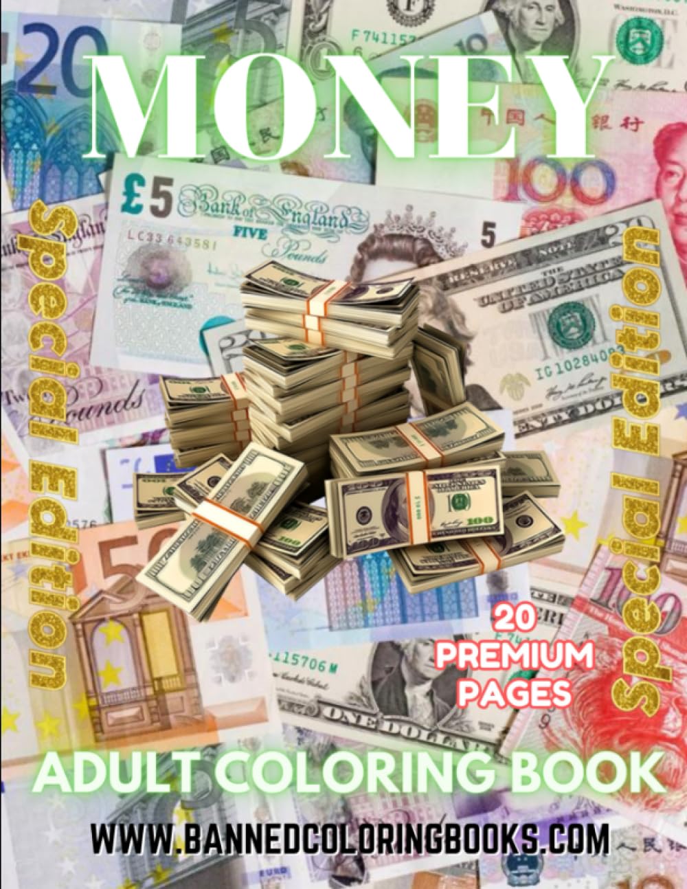 Money Adult Coloring Book