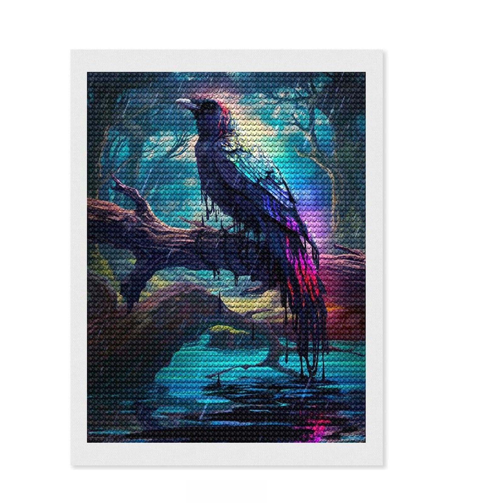 Junmoney Rebirth Diamond Painting Set 12"x16", for Family Craft Time, Fun Craft Experience, Modern Decor, Christmas Gift
