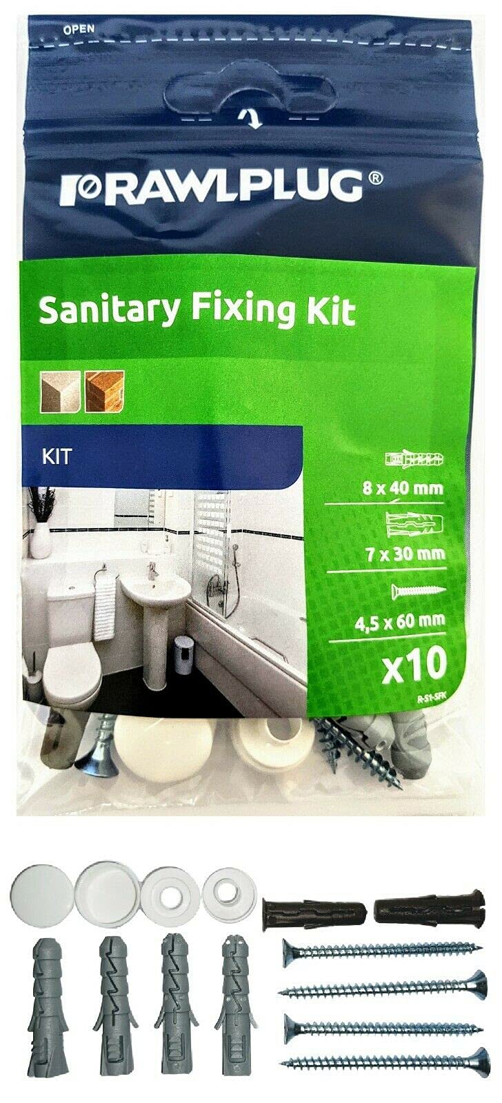 Rawlplug Sanitary Fixing Kit