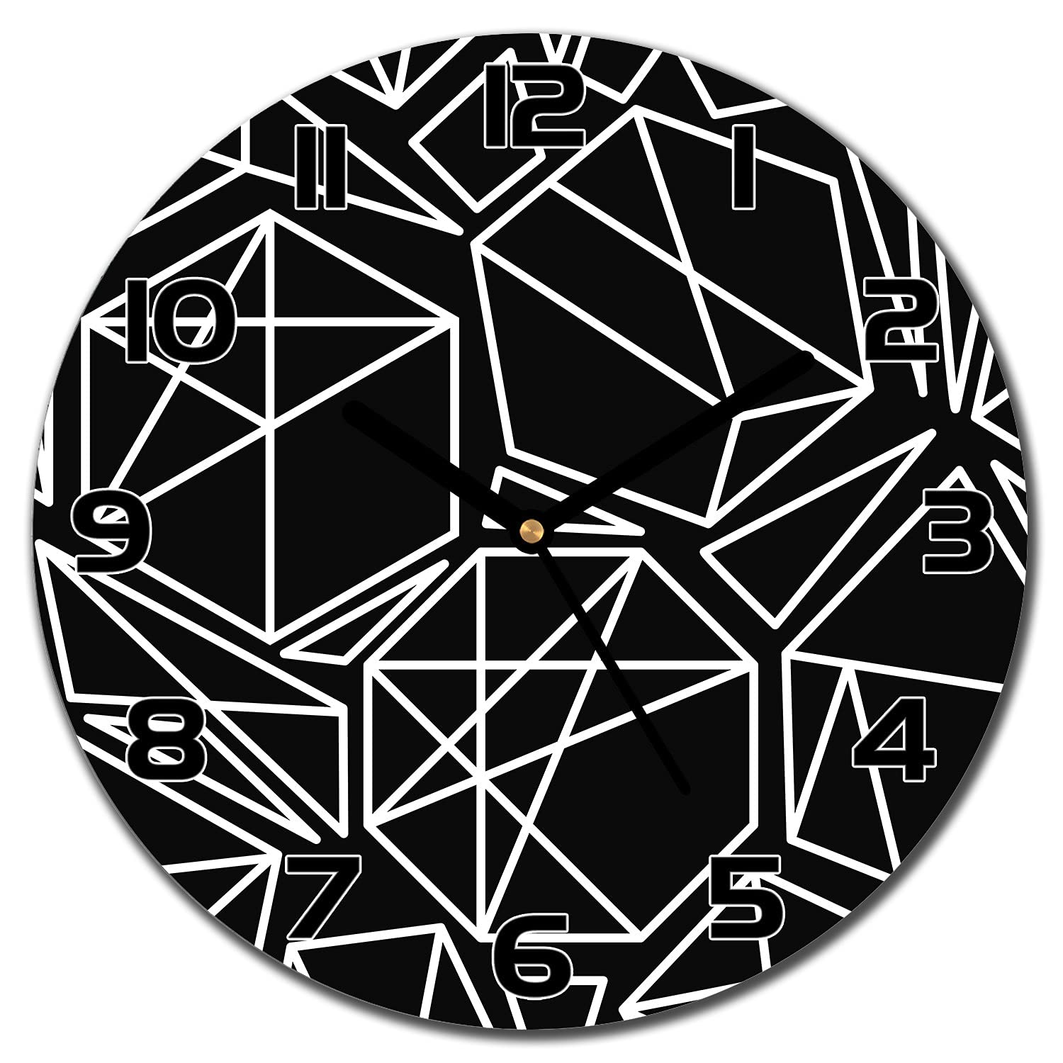 Horloge Murale en Verre Lisible et Sécurisée pour Salon et Cuisine Moderne