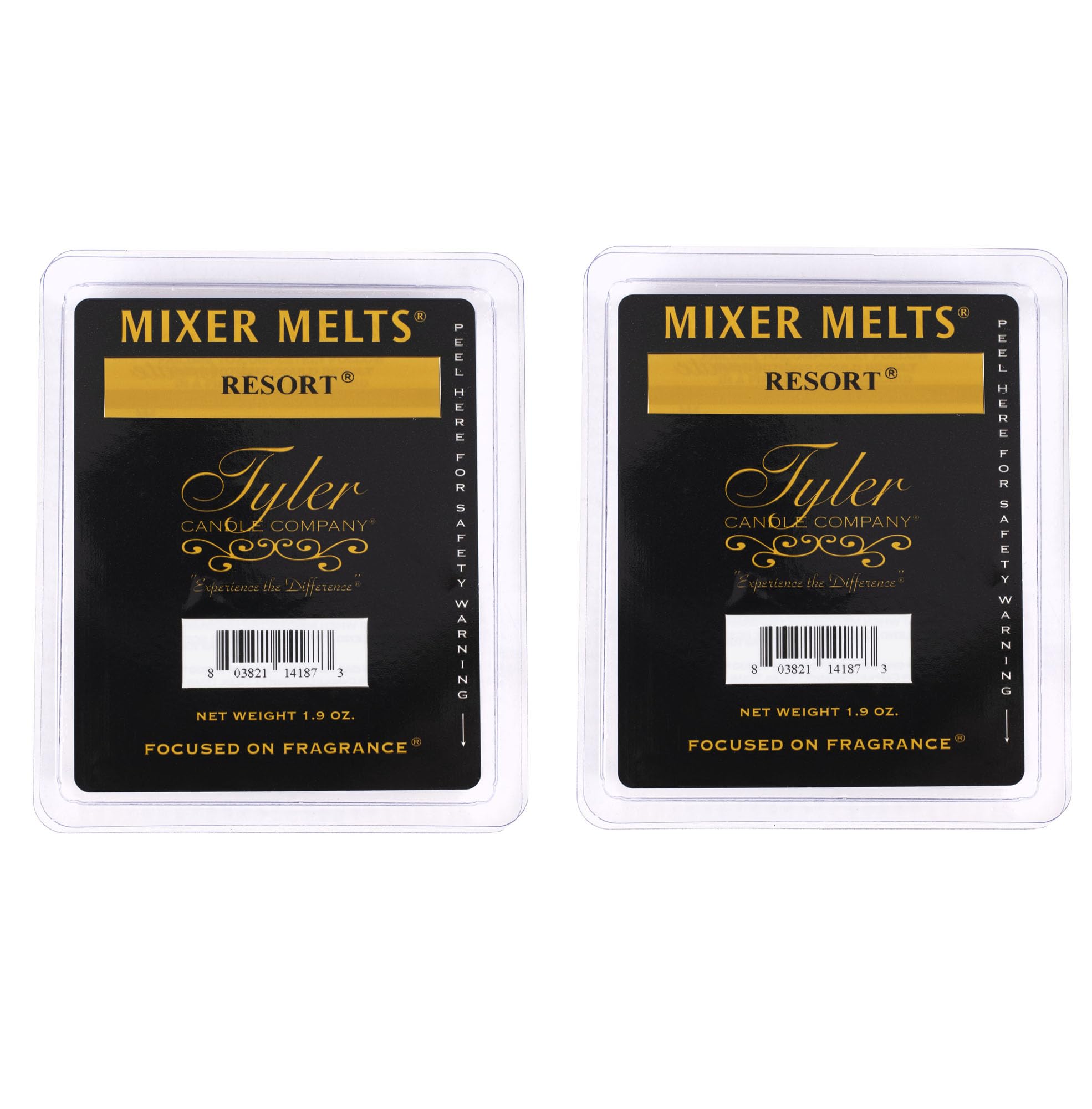 Tyler Candle Company Resort 1.9 Ounce Scented Mixer Wax Melt Cubes for Tart Burner, Pack of 2