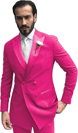 Sxfashbrd Mens Suit Jackets 2 Piece Slim Fit Set Blazer Daily Business Tuxedo Jacket Groomsmen Blazer for Wedding Party