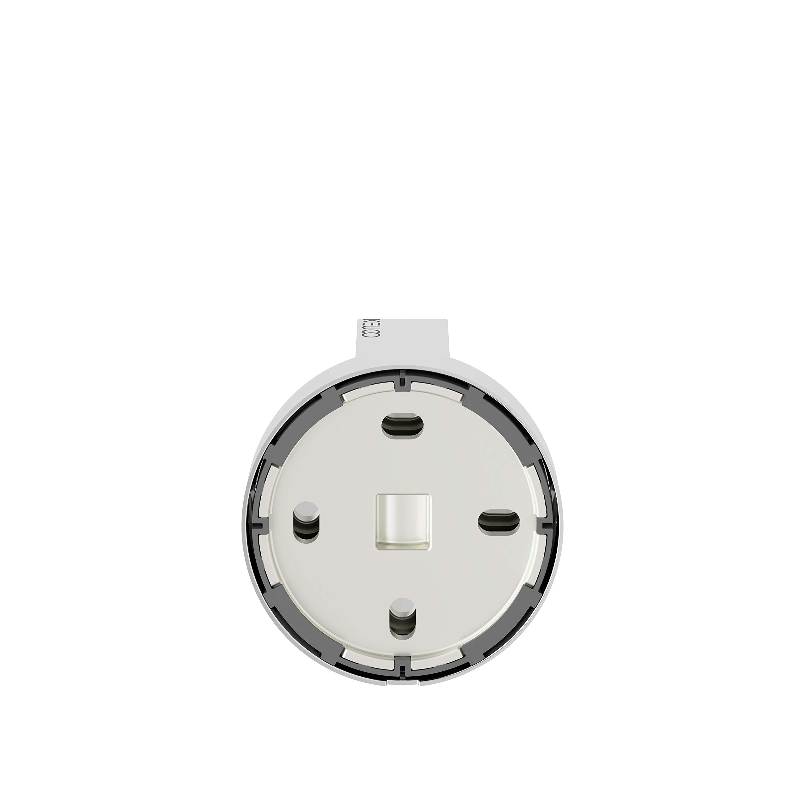 KEUCO Ersatz-Rollenhalter aus Metall, Hochglanz-verchromt, WC-Rollenhalter für Badezimmer und Gäste-WC, 1 Rolle, Toilettenpapier-Halter, Edition 90 | inkl. Schrauben und Dübel, Toilettenpapierhalter zum Bohren