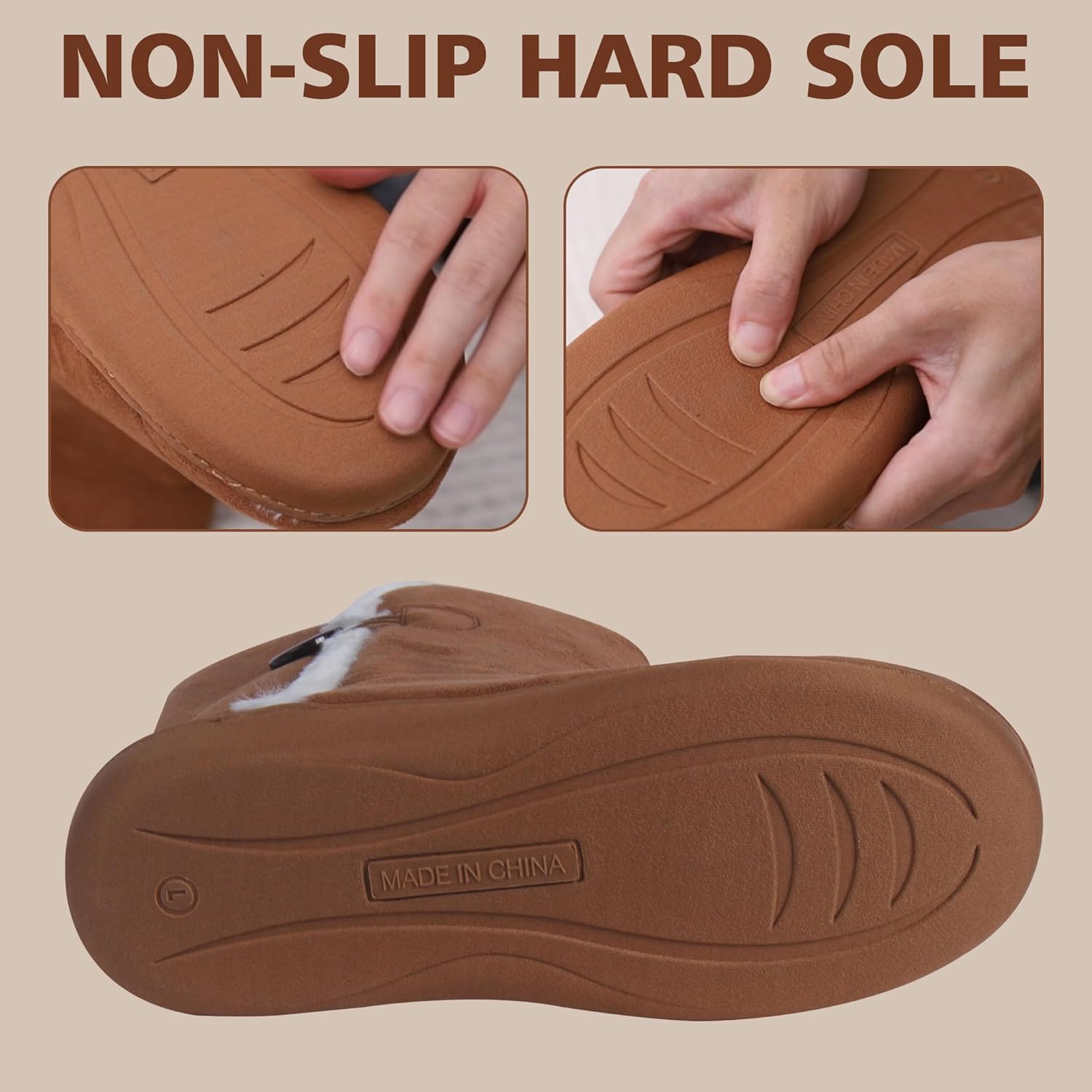 Home Slipper Women's Winter Warm Memory Foam Indoor House Slippers Boots - Image 4