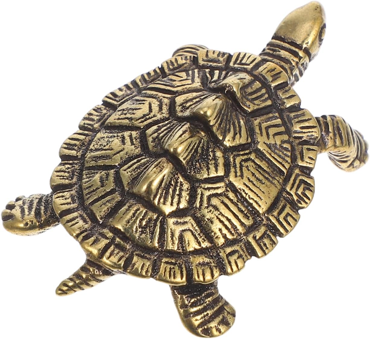 Mikikit Turtle Handle Decorative Brass Animal Pull Knob for Cabinets and Unique Chinese Style Turtle Design Smooth Finish for Easy Installation Versatile Home Decor Accent