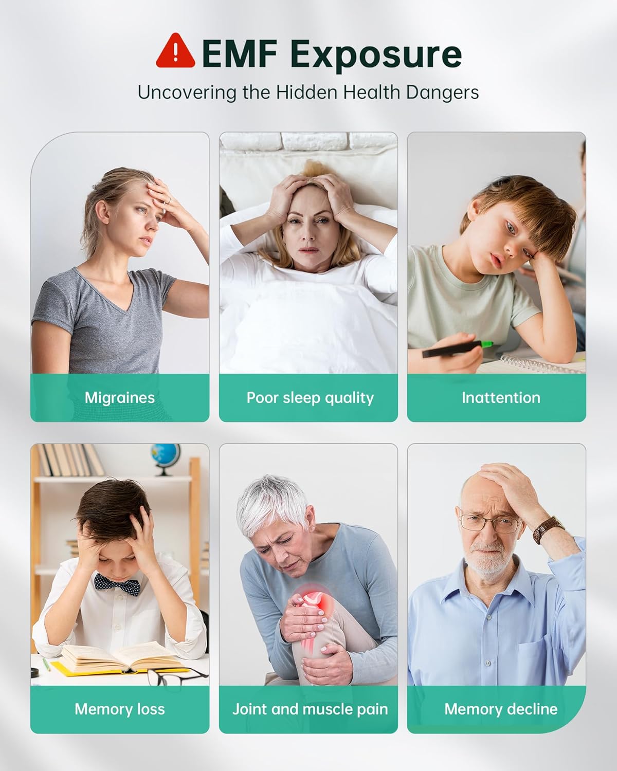 ERICKHILL EMF Detector, 3‑in‑1 Portable EMF Meter and Radiation Detector for RF, EF, MF, & WiFi Signal– EMF Reader with 3-Color Sound‑Light Alarm, Rechargeable Battery for Home, Office & Ghost Hunting - Image 6