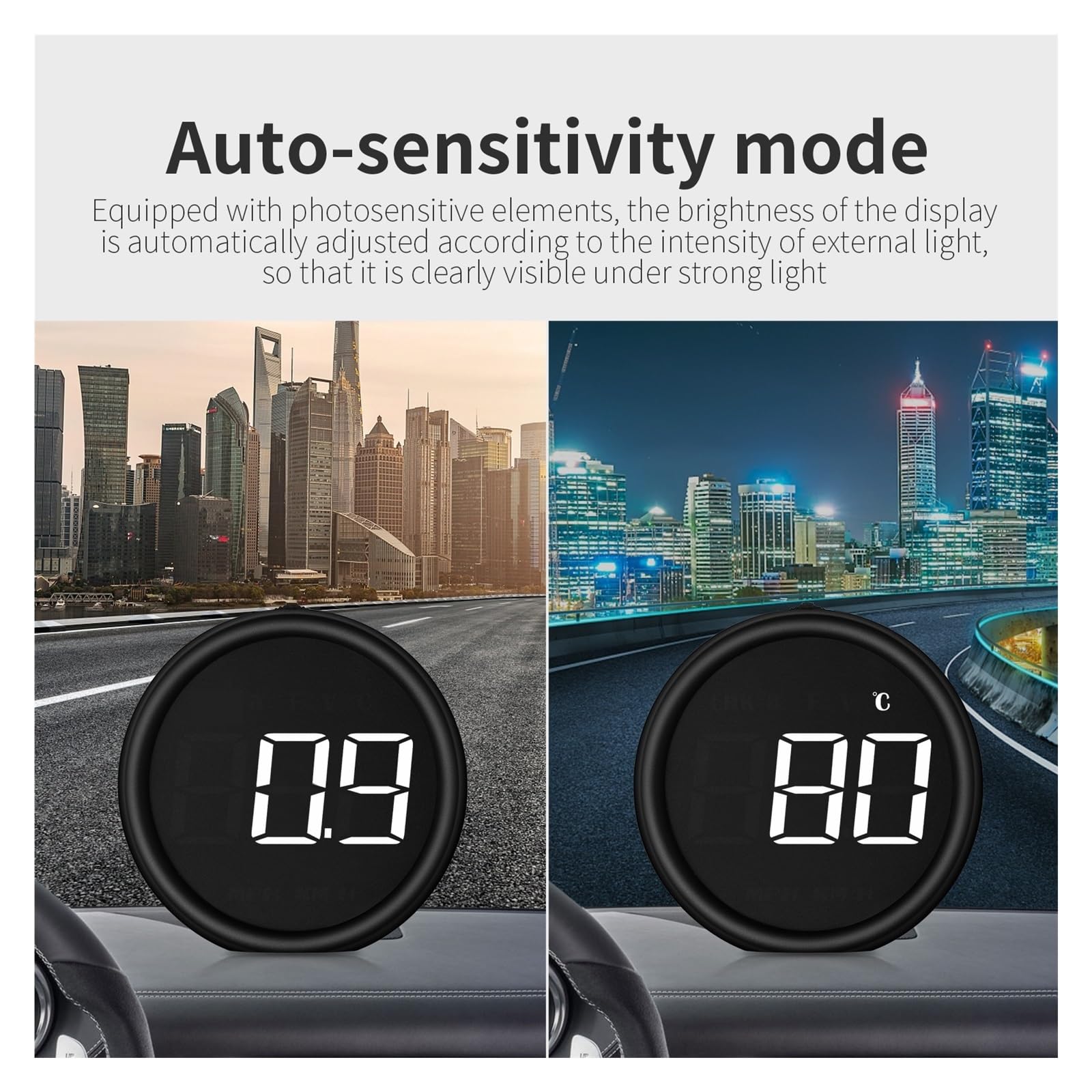 OBD2 B1 Pantalla Frontal De Coche Proyector Alarma OBD Consumo De Combustible Automático Velocímetro Medidor De Temperatura del Agua Voltímetro Seguro FáCil De Usar