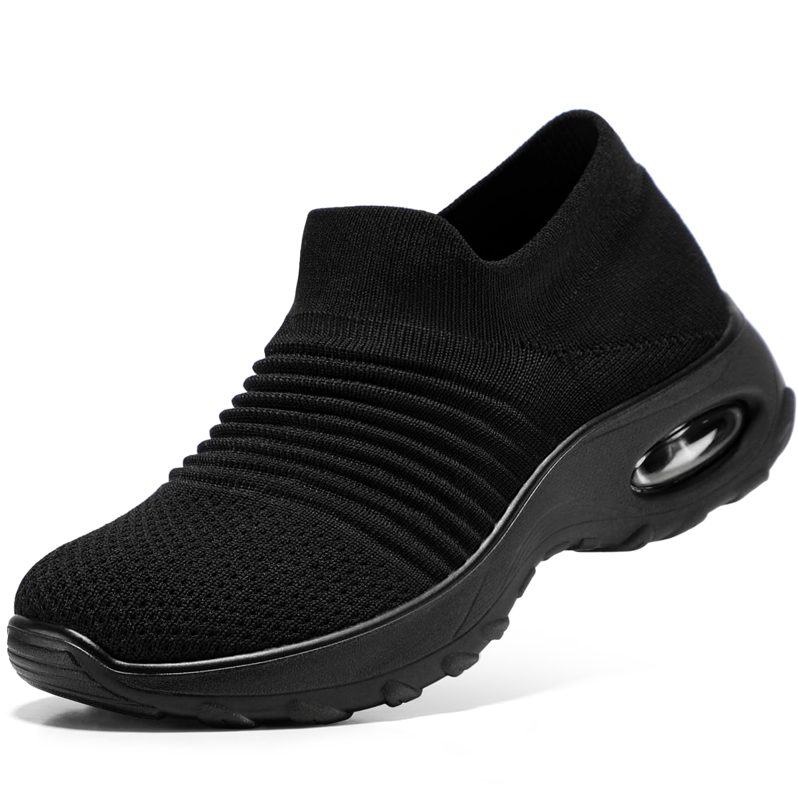 HKR Women’s Walking Shoes with Arch Support Lightweight Slip On Sneakers for Plantar Fasciitis