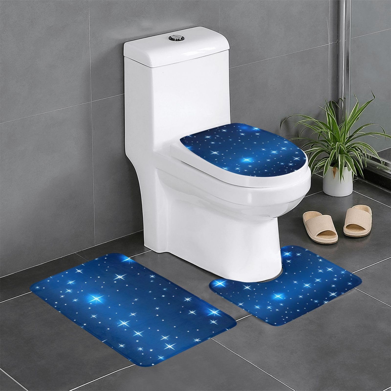 Tapis de bain absorbant et antidérapant en flanelle épaisse YYHWHJDE