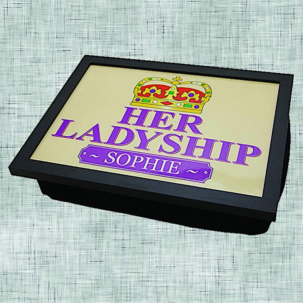 Personalisedgiftproducts.co.uk Women's Multicolour Her Ladyship Personalised Gift Lap Tray