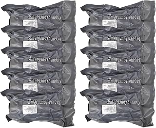 10pcs Outdoor Emergency Bandages Israeli Bandages 4 inch Elastic Vacuum-Sealed Hemostatic Compression Bandages
