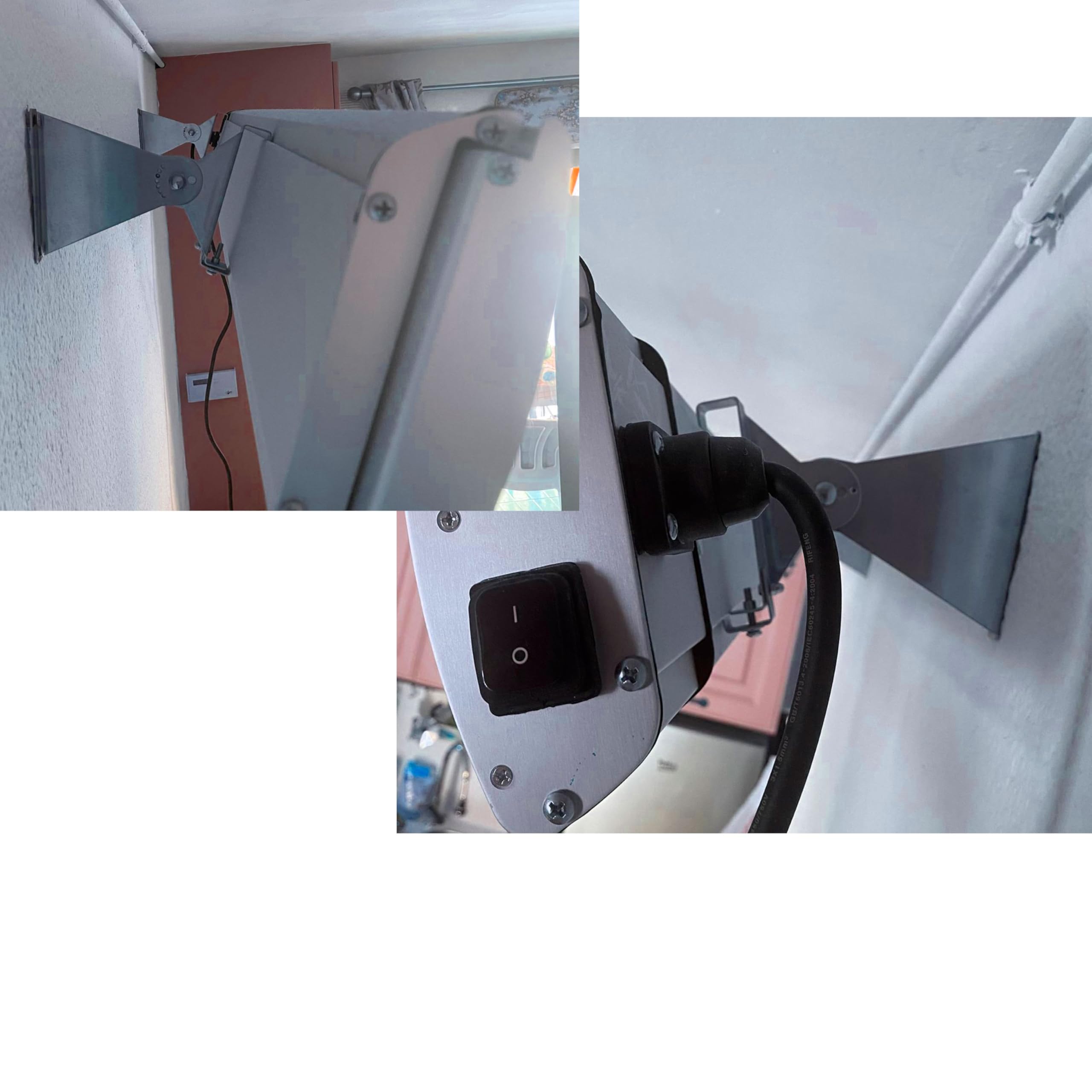 Mpc Marbella 1500w Calentador Cerámico Infrarrojo Blanco Sin Emisión De Luz Elemento Calefactor De Aleación De Aluminio Extruido Recubrimiento Cerámico Mando a Distancia Ip65