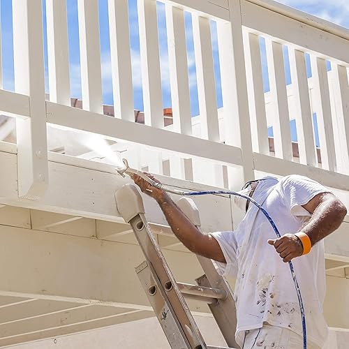 Miniatura 6 de YAMATIC Manguera pulverizadora de pintura sin aire de 50 pies x 14 pulgadas. Pulverizador de pintura universal de alta presión, tubo de fibra