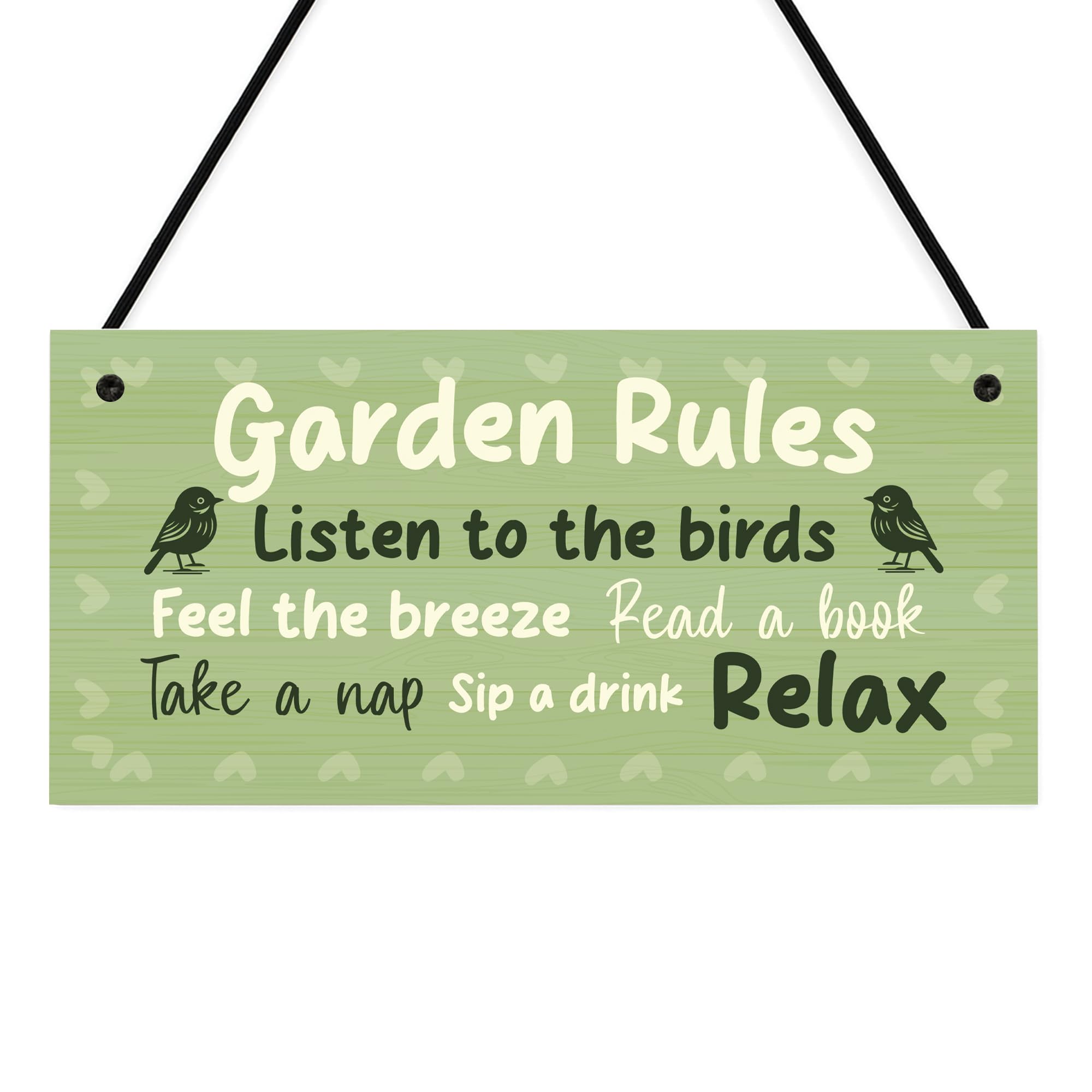 Red Ocean Garden Rules Sign Welcome Sign Garden Plaque For Outside Garden Decor Hanging Shed Sign Yard Plaque Gifts For Women Her Home Decor