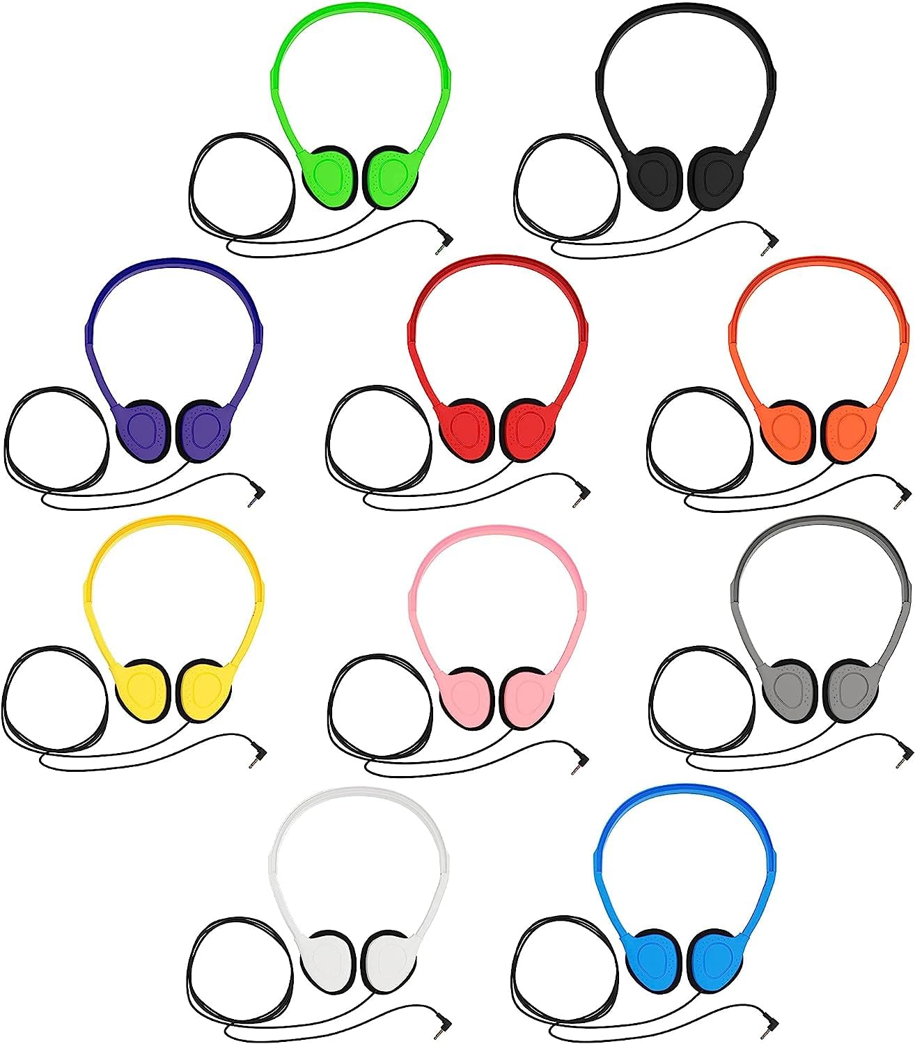 Maeline 30 Pack Student Headphones for Kids Online Learning - Dettaglio