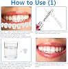Tooth Repair Kit, Moldable Thermal Beads Replacement Kit, Temporary Natural Shade for Filling The Gap, Replace The Missing or Broken Tooth, Fake Teeth Replacement Kits - 6PCS (White & Khaki)