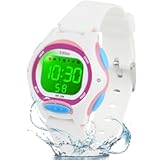 Kids Watches Digital Girls Boys, 7 Colors Light Wrist Watch for Child Waterproof Sport Outdoor Multifunctional Watches with Stopwatch/Alarm for Ages 4-12