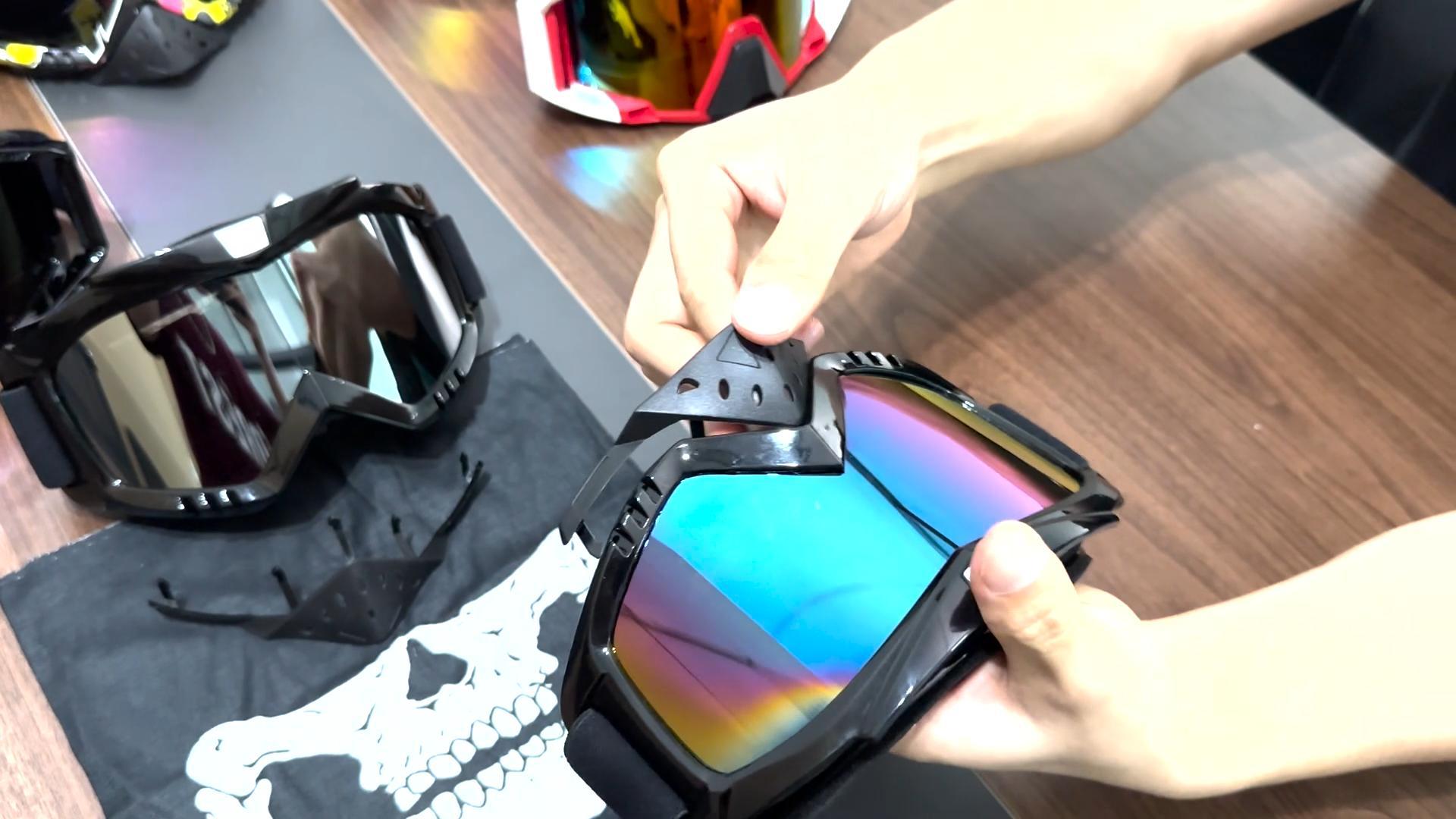 Amazon.com: Dmeixs Motorcycle Goggles Dirt Bike Goggles Grip For