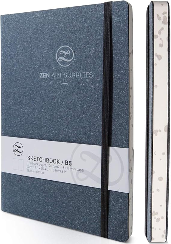B5 Large Sketchbook for Drawing Drawing Notebook with