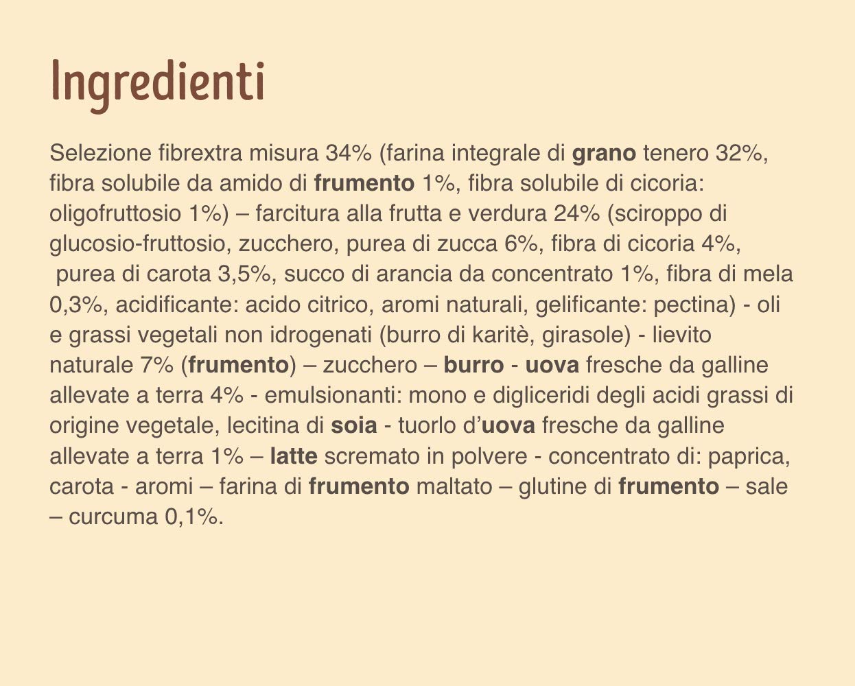 Misura Croissants Fibrextra Orange, Carotte et Citrouille | 100% Farine intégrale | Pack de 300 grammes