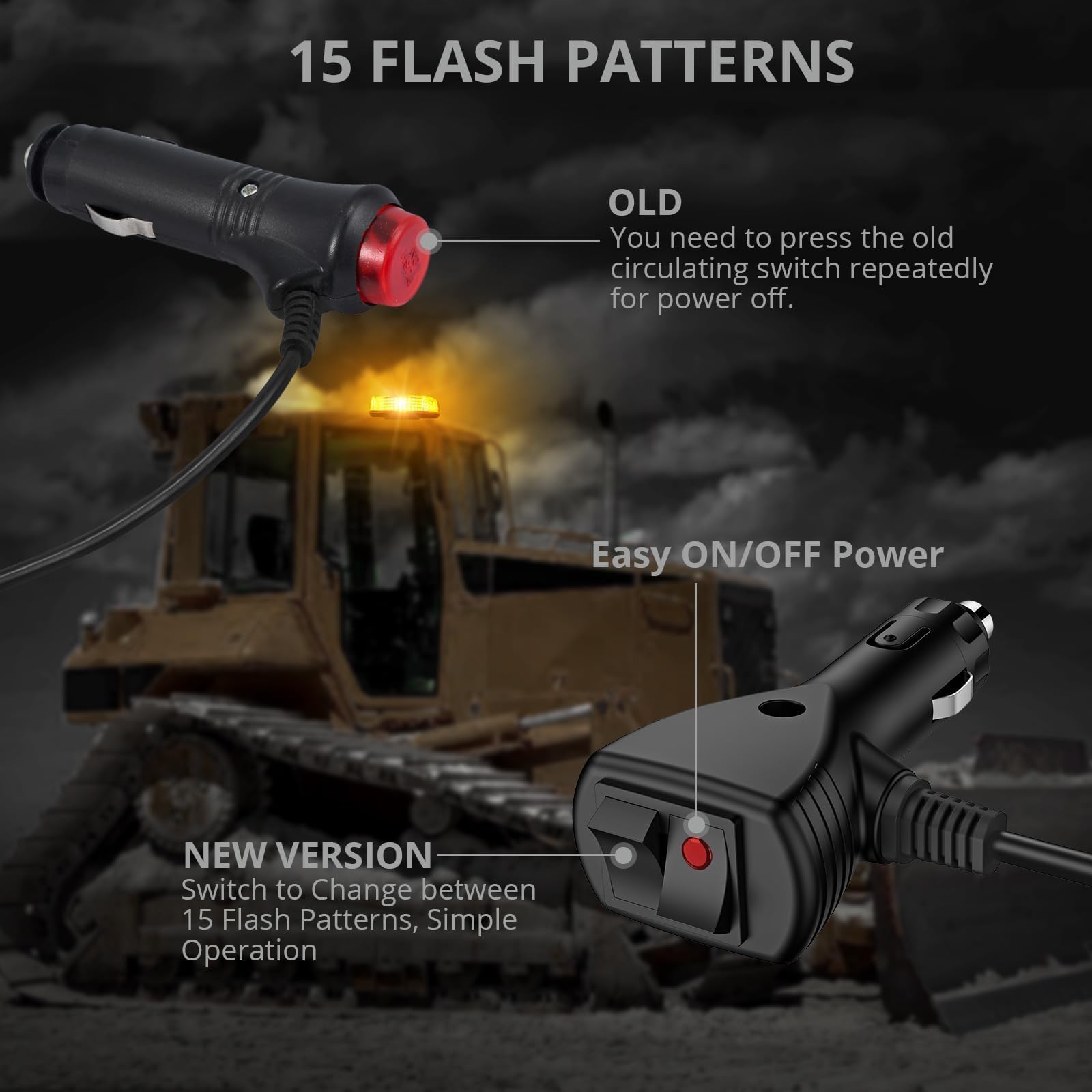 Luce Lampeggiante LED Strobo Blu 130mm 6LED 12V/24V - Foto 6