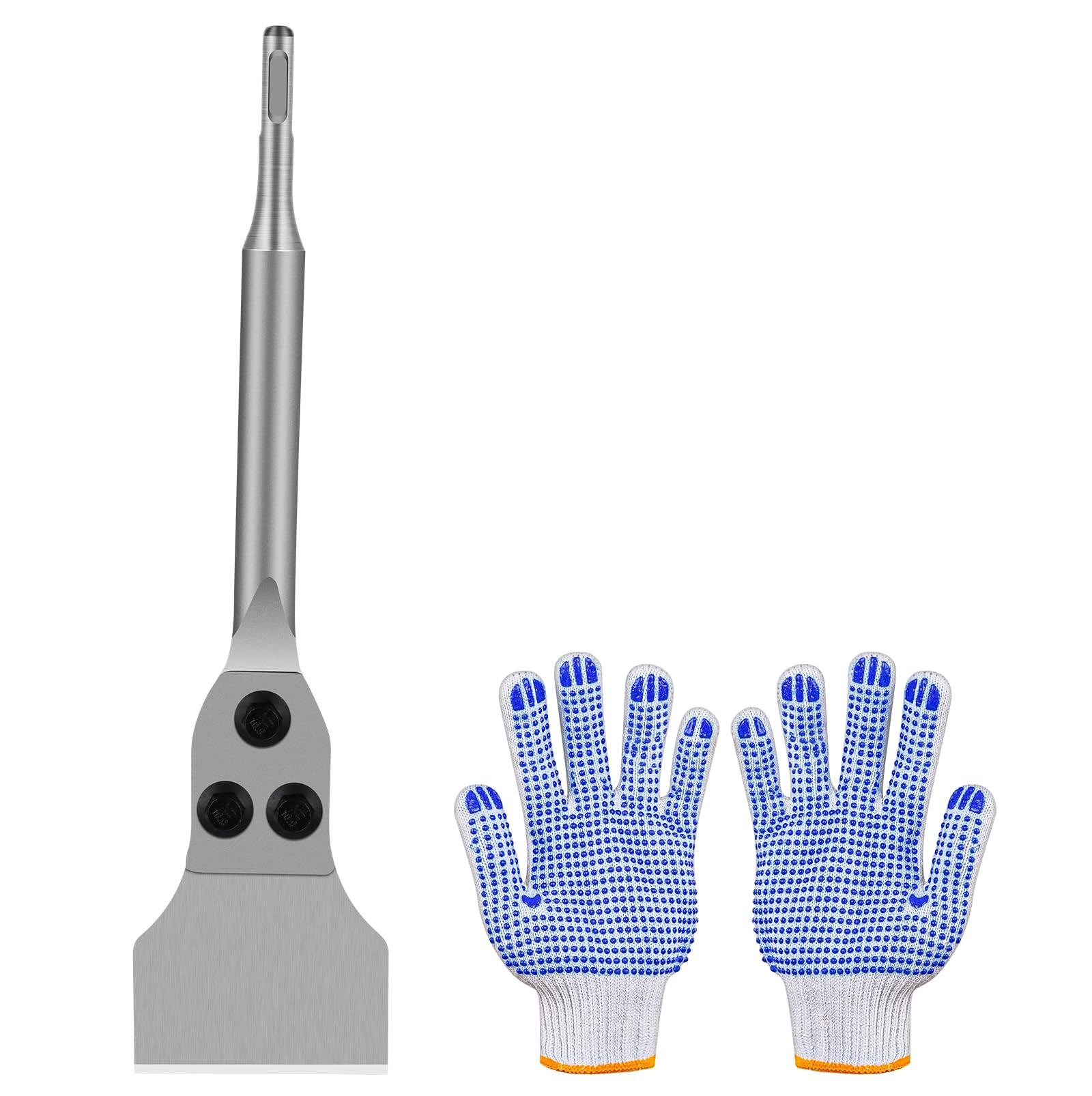 Flintronic Burin à Spatule SDS Plus, Burin SDS Plus Carrelage 280 x 75mm, Burin à Carrelage Burin Plat pour Rainurer les Carreaux, Enlever l'adhésif pour Carrelage et Sol, Burin Perforatetur SDS-Plus