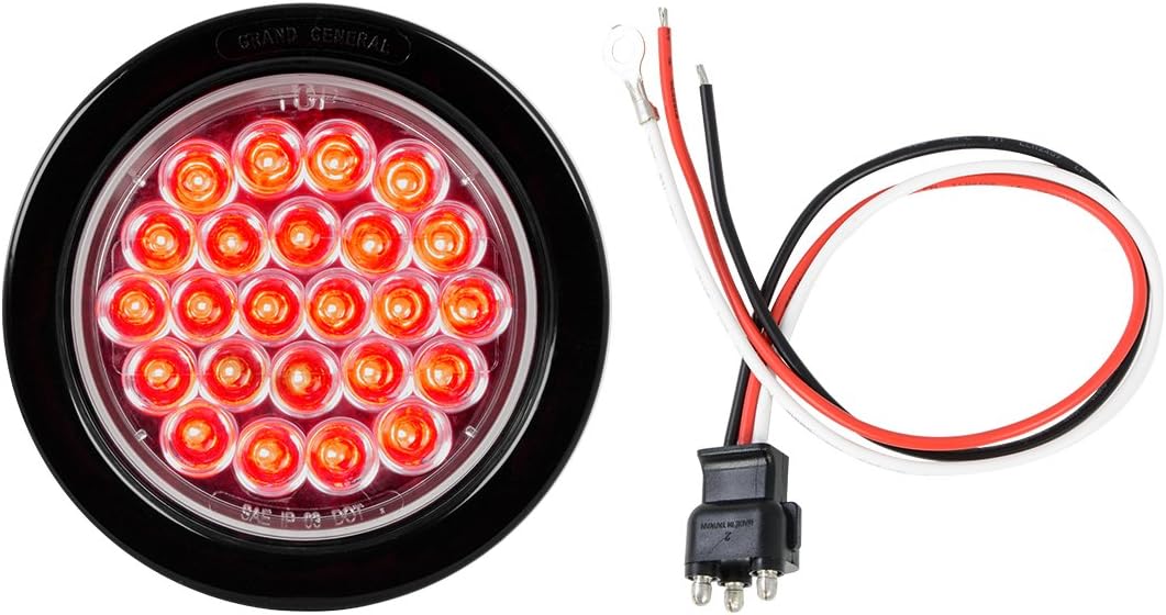 GG Grand General 78261BP Amber LED Park/Turn/Clearance Light (Pearl 4" Round)