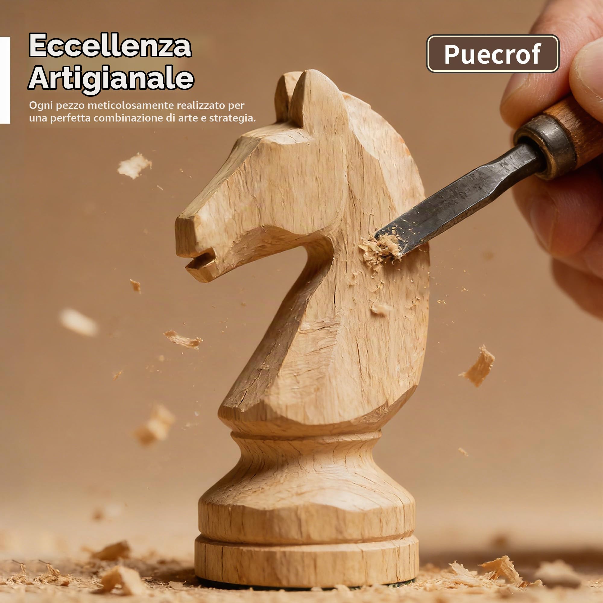 Set Scacchi e Dama 2 in 1 da 38cm - Scacchiera in Legno Pieghevole con Pezzi Staunton da 7,6cm e 2 Regine Extra - Gioco da Tavolo di Alta Qualità