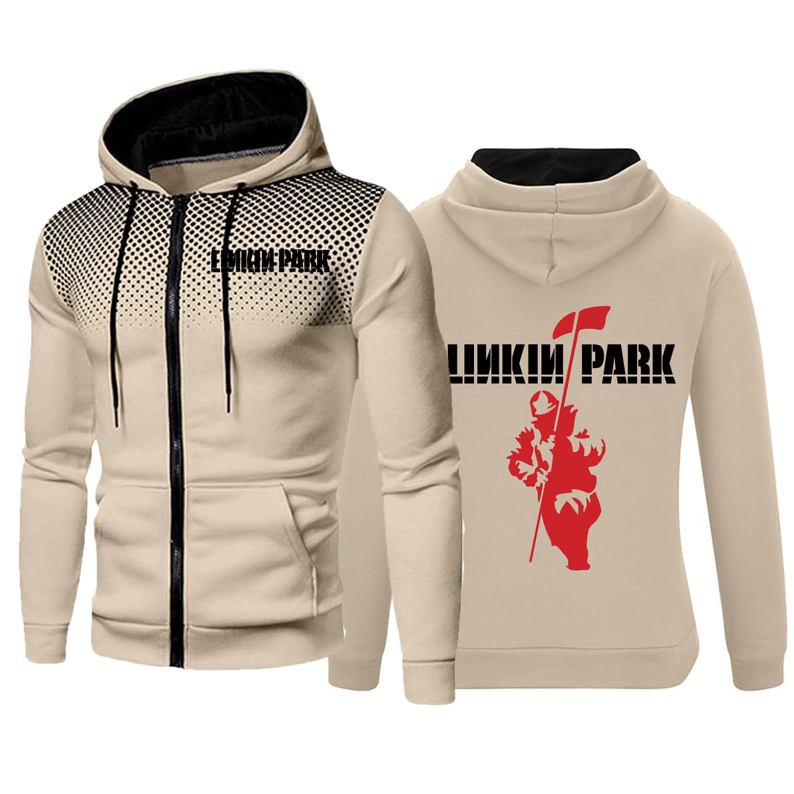 2024 Men’s Hooded Sweatshirts for Linkin Park Hoodie Long Sleeve Pullover Casual Drawstring Hoody Top For Linkin Park Zip Up Jacket Hoodie Jumpers Spring Tracksuits,E-M