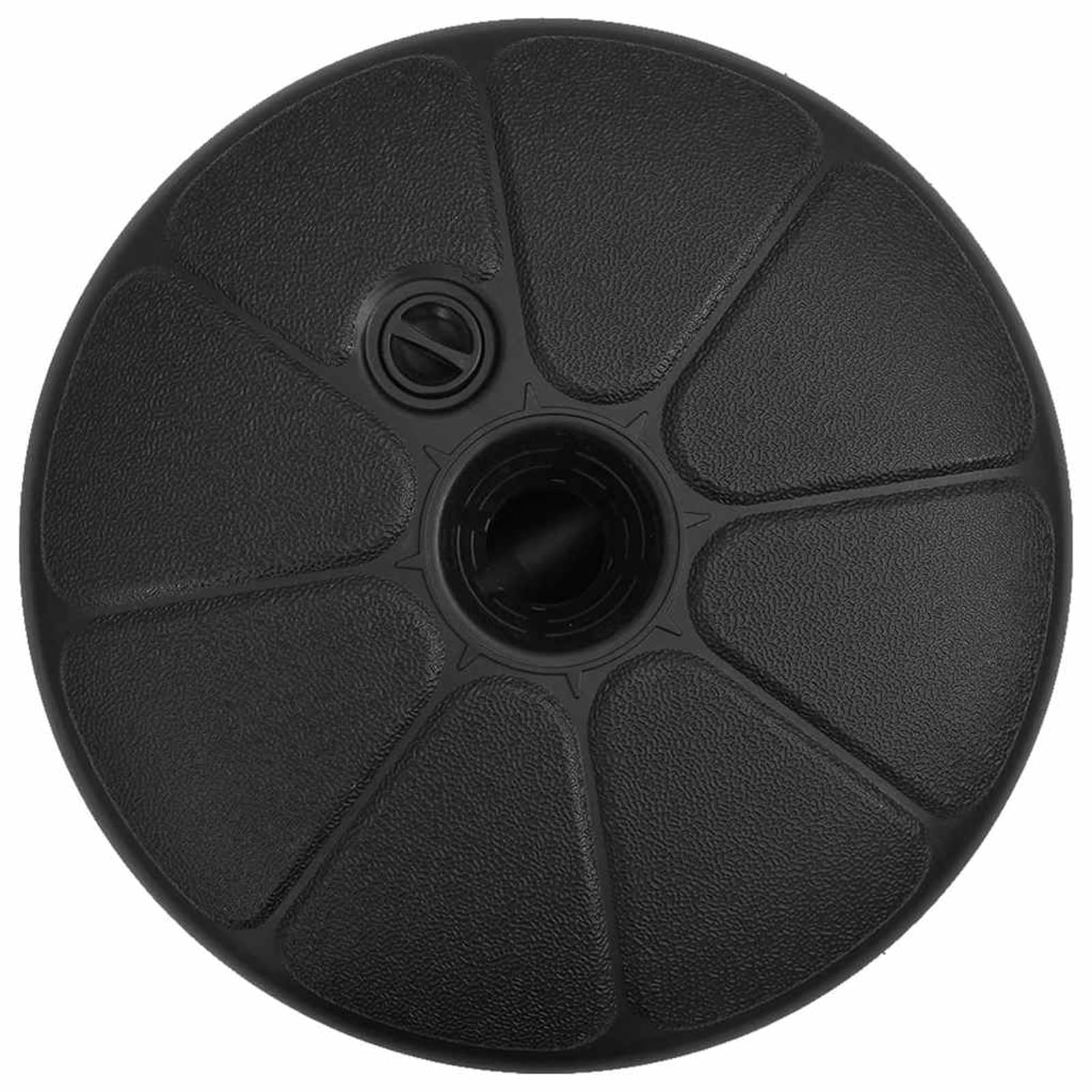 Base de parasol de 15 L – Remplissage d'eau ou de sable facile à remplir et à vider – Poignée intégrée pour plus de stabilité – Idéal pour une utilisation en extérieur, terrasse, pelouse, plage