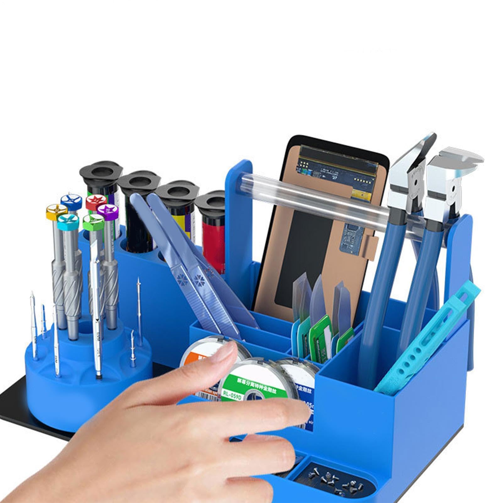 Rack de rangement pour tournevis - Kit tournevis, organisateurs à 360 degrés, organisateurs rotatifs | pour tournevis hexagonal, kit d'outils, support de table, station de travail, garage, atelier, Ca