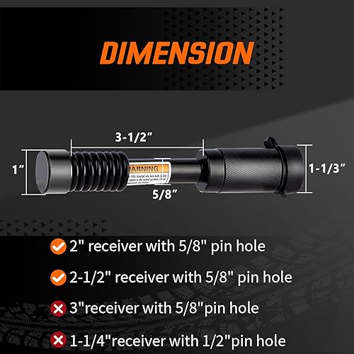 Miniatura 6 de MEOTWARE - Enganche de remolque con gancho  Tamaño de bola de remolque resistente de 1-78 pulgadas, 2 pulgadas y 2-516 pulgadas, se adapta a