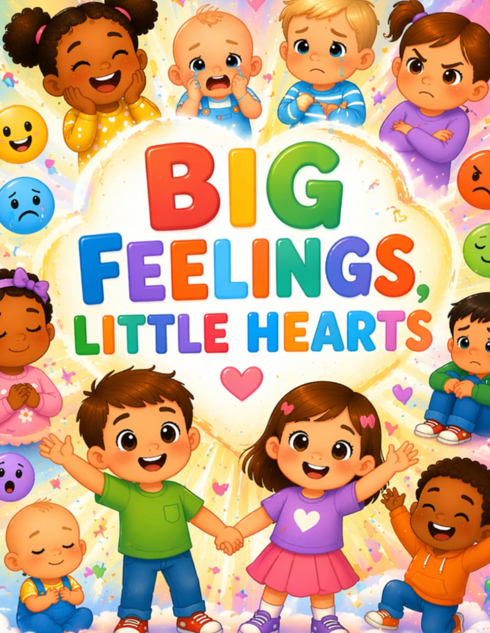 Big Feelings, Little hearts: Emotions coloring book