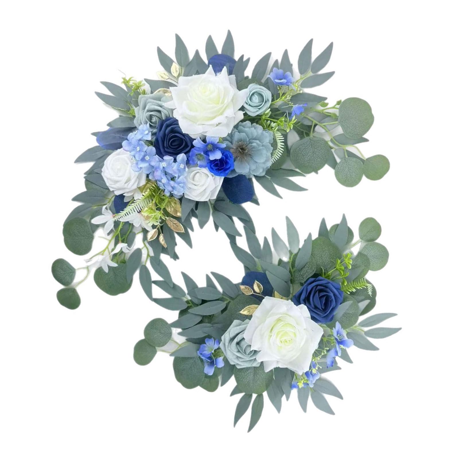 APGLSXY Simulation Rose Flower Bouquet for Wedding Reception Chair Back Welcome Sign Decoration Table Flower Arrangement Wedding Bend Flowers Deck