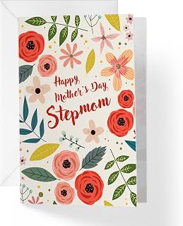 Floral Mothers Day Card For Stepmom