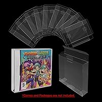 Vista 2 de 10 fundas protectoras de caja transparente para Nintendo DS NTSC, funda de plástico transparente de alta calidad, funda protectora resistente a
